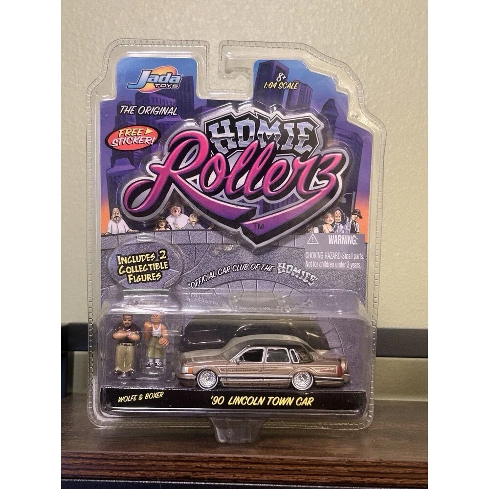 The Original Homie Rollerz ‘90 Lincoln Town Car Wolfe & Boxer Jada Toy 2004 READ
